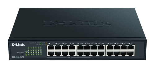 DLink Deutschland 24-Port Gigabit Switch PoE Smart DGS-1100-24PV2/E