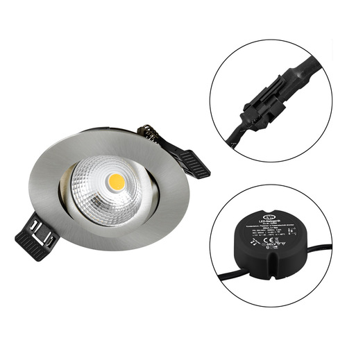 EVN Lichttechnik LED Einbauleuchte 230V 830, dim., eds-opt. S061302