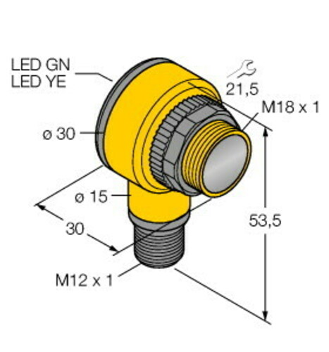 Turck Opto Sensor Empfänger RW:2000mm T18SP6RQ