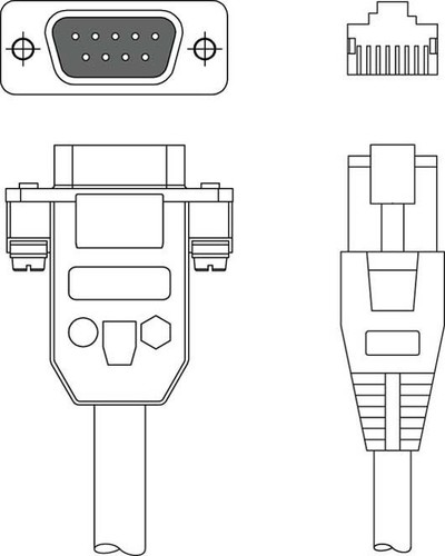 Leuze Verbindungsleitung PIN9 IT 4xxxx TTL-RS232-Kabel