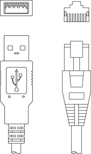 Leuze Verbindungsleitung USB-Kabel für IT4xxx