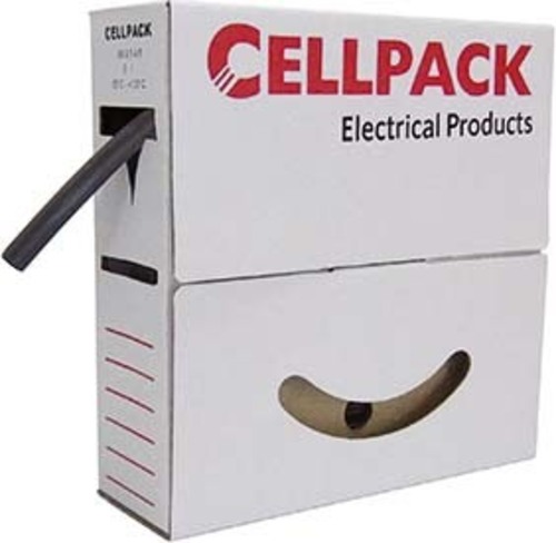 Cellpack Schrumpfschlauch in Abrollbox 15m SB/3-1/grün-gelb/15m