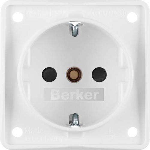 Berker Schuko-Steckd.pws m.Schraubklemmen 941952502