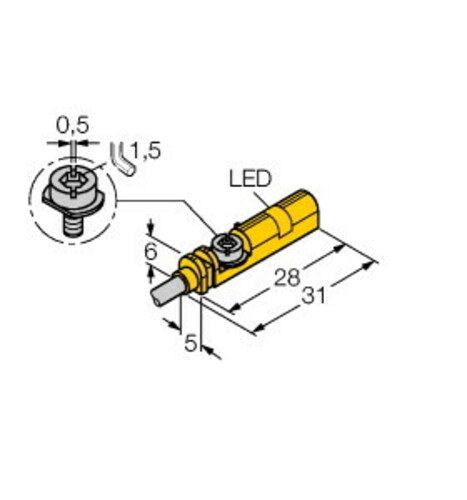 Turck Magnetfeldsensor f. Pneumatikzylinder BIM-UNT-AP7X