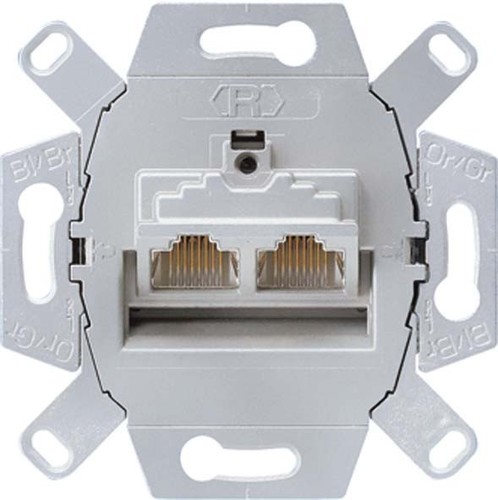 Jung Datendose Cat6 2x8-pol.für 2 Term. UAE 8-8 UPOK6