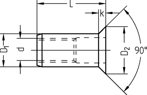 Dresselhaus Gesipa-Blindnietmutter Senkkopf, hell-verz. 2934/000/01 4x6x12