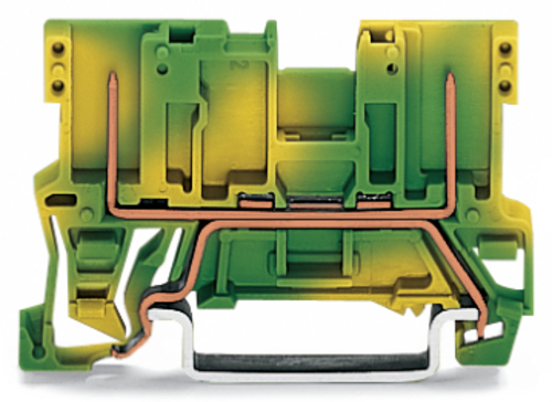 WAGO GmbH & Co. KG 2-Pin-PE-Basisklemme grün-gelb 769-227