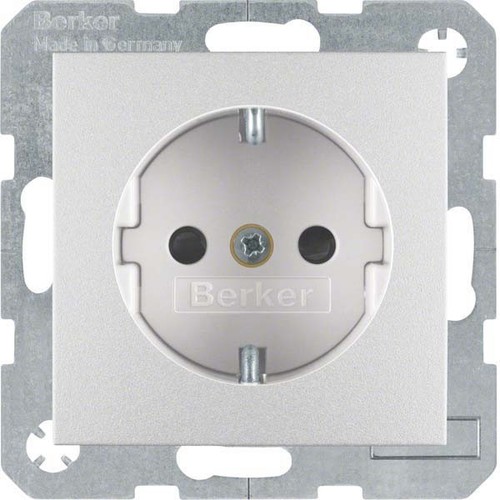 Berker Schuko-Steckd.alu matt 41231404