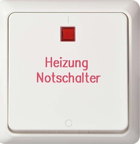 Elso Heizung Notschalter 2pol.,reinweiß 251224