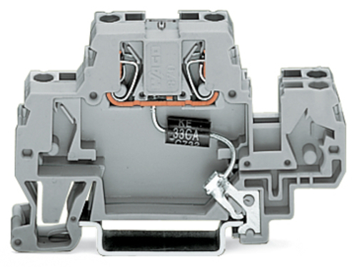 WAGO GmbH & Co. KG Bauelementklemme Suppressordiode,grau 870-523/281-593