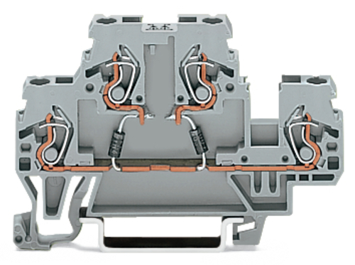 WAGO GmbH & Co. KG Bauelementklemme 2 Dioden 1N4007,grau 870-542/281-487