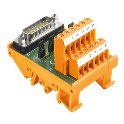 Weidmüller Übergabemodul mit Klemme Steckverb. Bauteilen RS 4AIO DP-M258 SD S