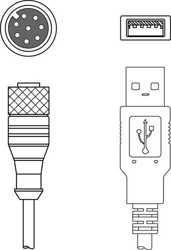 Leuze Anschlussleitung KB M12A-8P-USB-3000