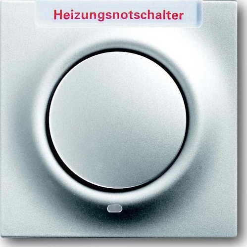 Busch-Jaeger Zentralscheibe alu/si Heizung-Notschalter 1789 H-783-101