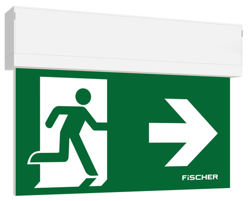 Fischer LED-Rettungszeichenleuchte EB 3/8h,27m,IP41 S1-U383AT2.V5