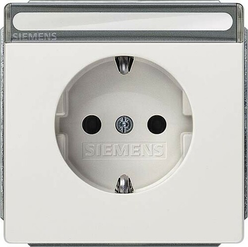 Siemens Dig.Industr. style SCHUKO Ber.schutz m.Schriftfeld rot 5UB1856