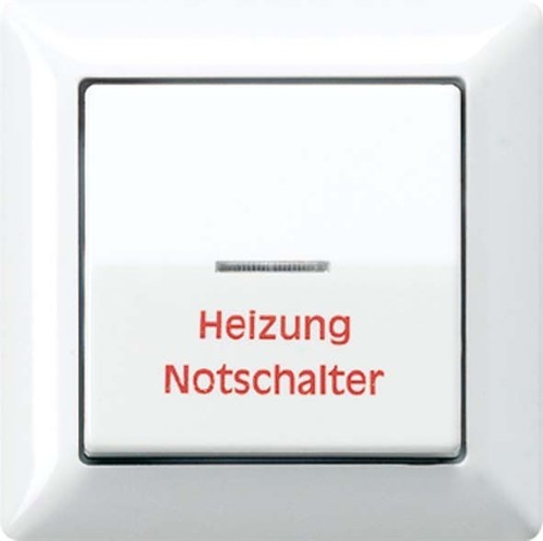 Jung Abdeckung Heiz/Nots.aws für Schalter AS 590 H WW