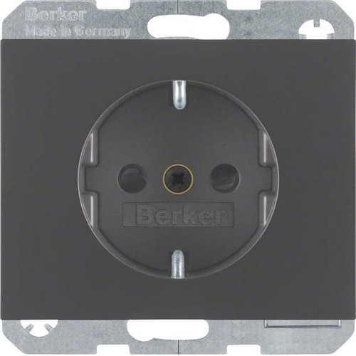 Berker SCHUKO-Steckdose anthrazit matt, lack 41357006