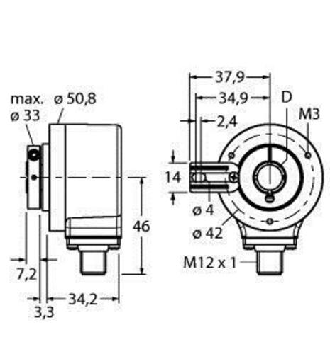 Turck Inkrementaler Drehgeber RI12H10T2B360H1181