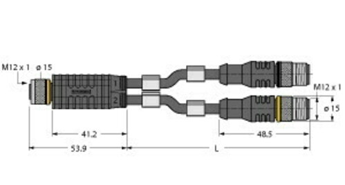 Turck Zweifachverteiler VBRK4.4-2 #6628118