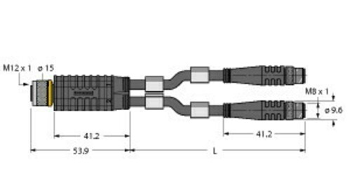 Turck Zweifachverteiler VBRK4.4-2 #6628169