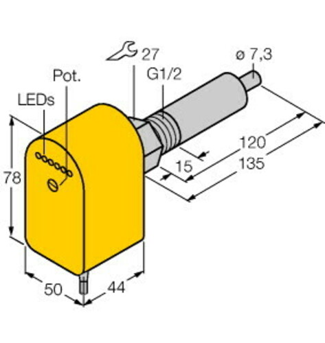 Turck Eintauchsensor FCSG1/2A4PAP8X/L120