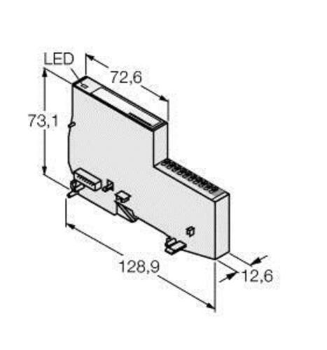 Turck Economy Modul BL20-E-8DI-24VDC-P