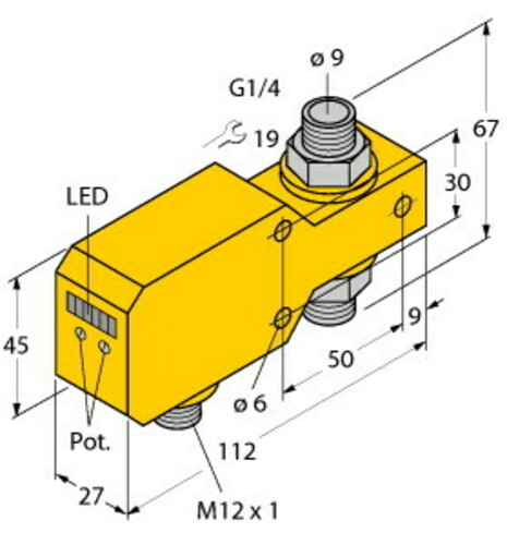 Turck Inline-Sensor FCI-D10A4P-LIX-H1141