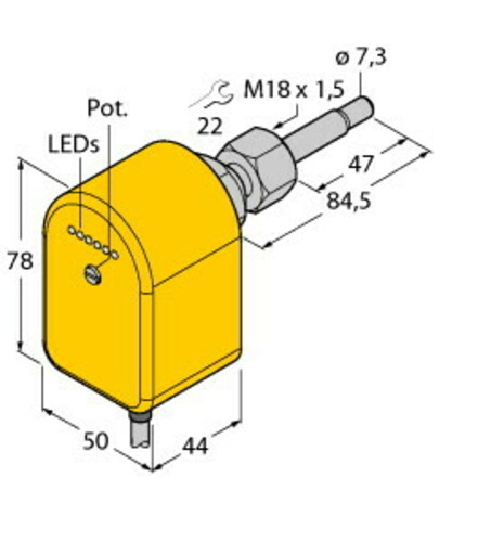 Turck Strömungssensor FCST-A4P-VRX/115VAC