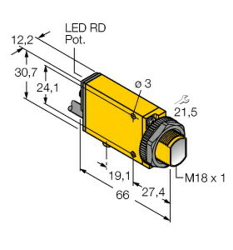 Turck Opto Sensor Lichtschranke MIAD9LVAG