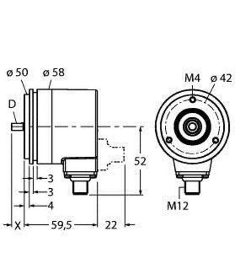 Turck Absoluter Drehgeber Multiturn RM-28S6S-3C25B-H1181