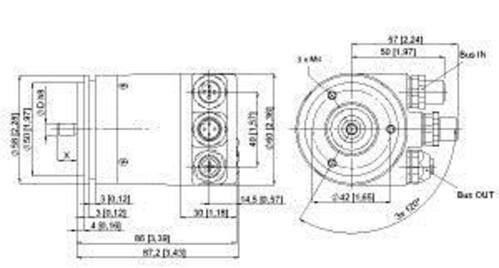 Turck Absoluter Drehgeber Multiturn RM-29S6S-9A28B-R3M12