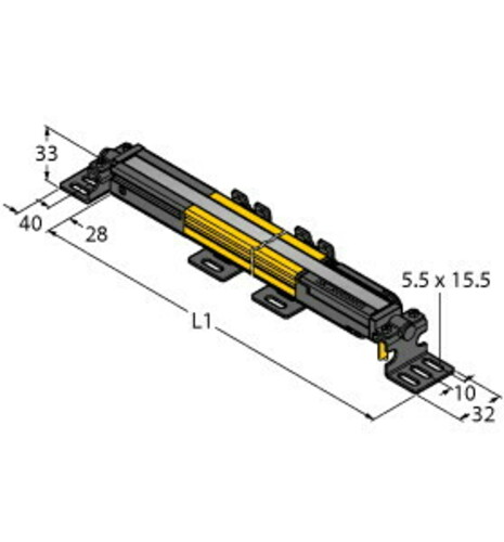 Turck Sicherheitslichtvorhang SenderEmpfänger-Paar SLPMP14-1810