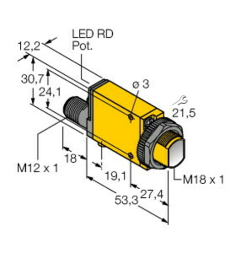 Turck Winkellichttaster SM312CVQD