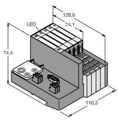 Turck Set für Profibus-DPV1 in Schutzart IP20 TI-BL20-DPV1-8