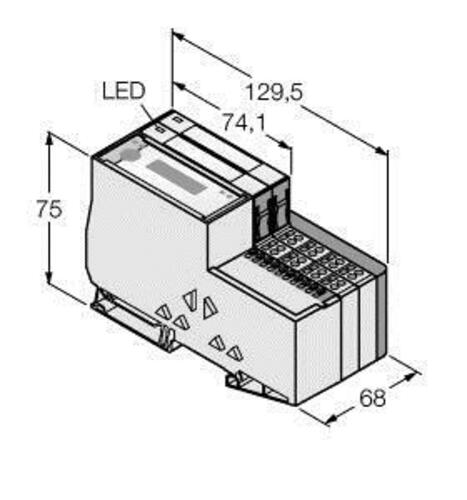 Turck Economy-Set f. I/O-Kommunikation TI-BL20-E-CO-S-4