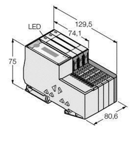 Turck Economy-Set f. I/O-Kommunikation TI-BL20-E-CO-S-6