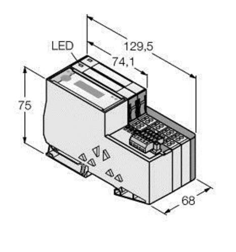 Turck Economy-Set f. I/O-Kommunikation TI-BL20-E-DN-S-4