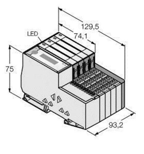 Turck Economy-Set f. I/O-Kommunikation TI-BL20-E-DPV1-S-8