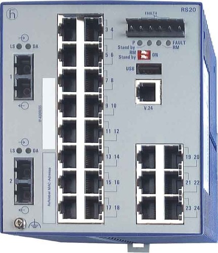 Hirschmann INET Ind.Ethernet Switch RS20-2400M2M2SDAE