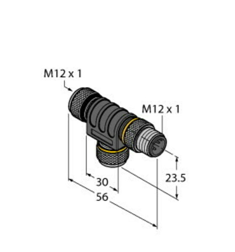 Turck Zweifachverteiler VT2FKM5FKM5FSM5/YE