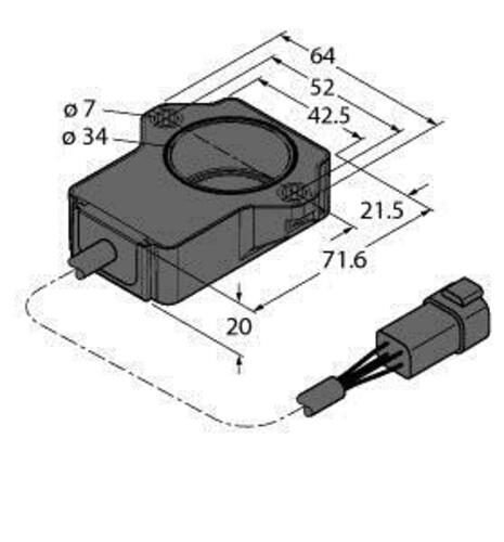 Turck Miniatur Drehgeber mit Analogausgang RI360P1-Q #100000177