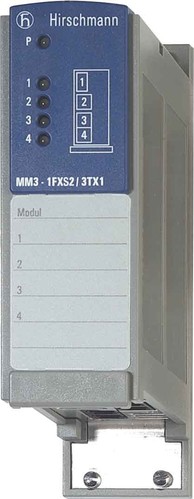 Hirschmann INET Medien-Modul SC-D/RJ45 1x100 SM, 3x10/100 MM3-1FXS2/3TX1