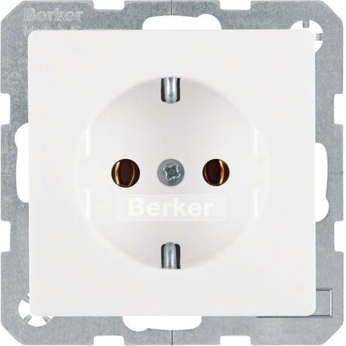 Berker SCHUKO-Steckdose polarweiss samt 41436089