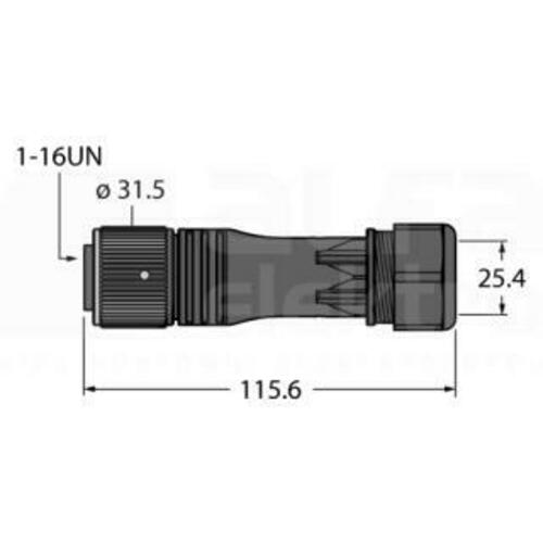 Turck Rundsteckverbinder B716B61-0/21