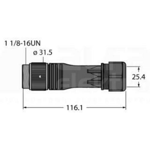 Turck Rundsteckverbinder BS7191-0/21