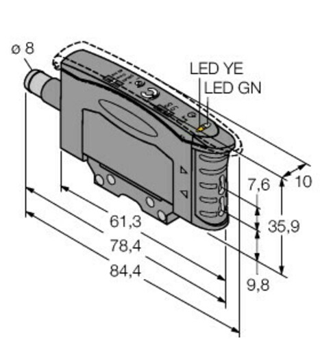 Turck Opto Sensor Lichtleiter D10AFPYQ5