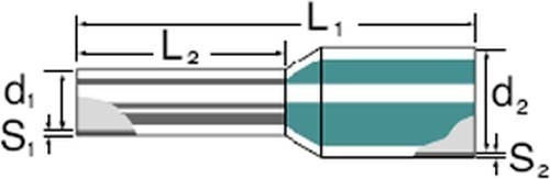 Weidmüller Aderendhülse H1,5/16 R