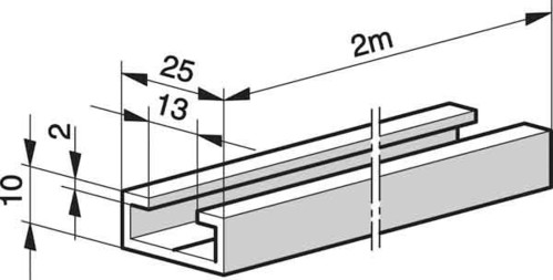 Somfy C-Schiene 9708940