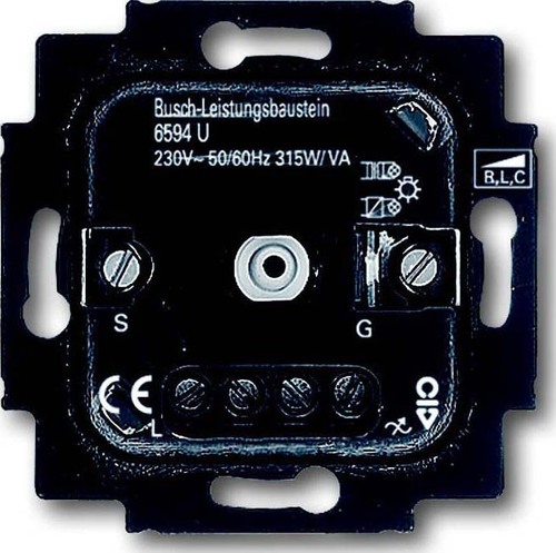 Busch-Jaeger Dimmer-Einsatz 60 W/VA max.210W/VA 6594 U